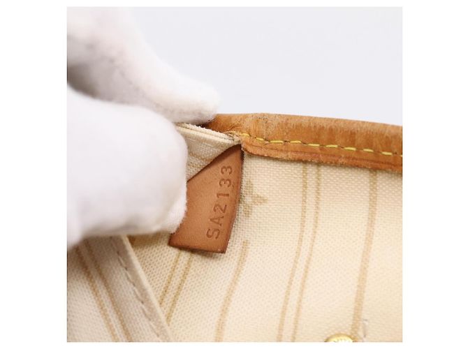 Borsa Tote LOUIS VUITTON Damier Azur Neverfull MM N51107 LV Auth ka6333 - vista 12