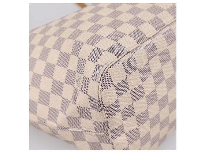Borsa Tote LOUIS VUITTON Damier Azur Neverfull MM N51107 LV Auth ka6333 - vista 15