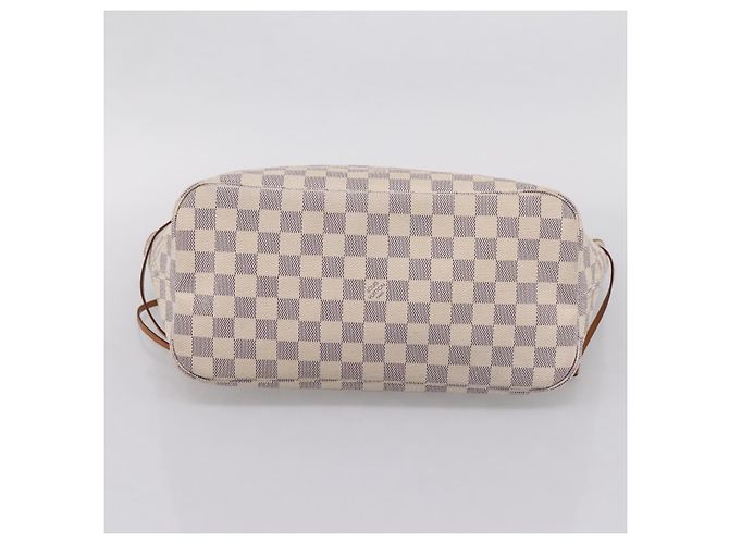 Borsa Tote LOUIS VUITTON Damier Azur Neverfull MM N51107 LV Auth ka6333 - vista 5