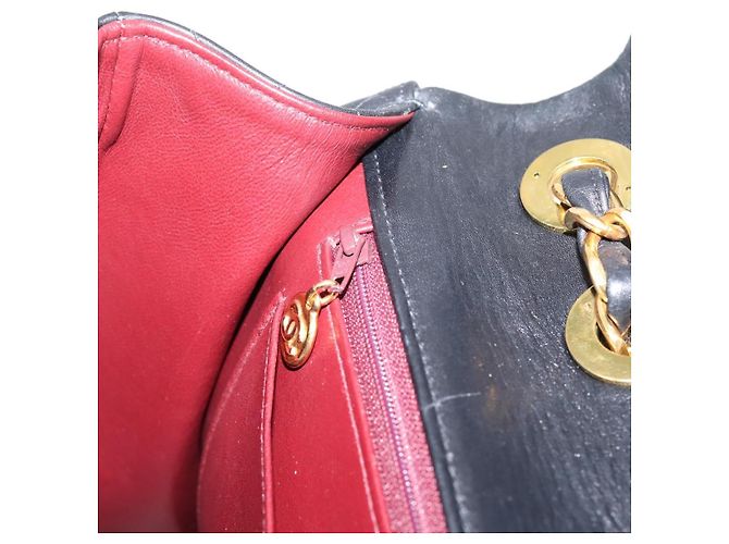 CHANEL Matelasse Big Matelasse 34 Borsa a Tracolla Lamb Skin Black CC Auth mr2970SAV Nero - vista 22