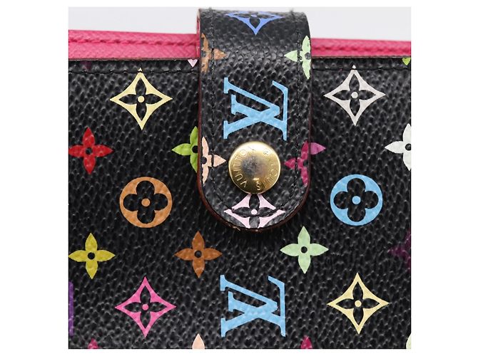 LOUIS VUITTON Monogram Multicolor Agenda PM Cover Black R21076 Auth 206303A Nero - vista 17