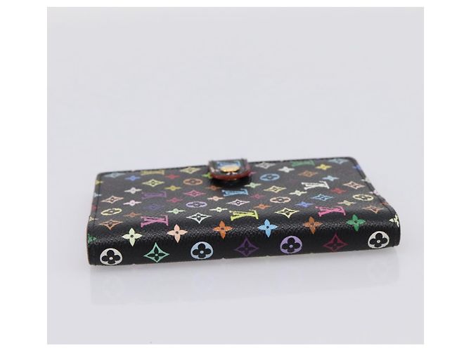 LOUIS VUITTON Monogram Multicolor Agenda PM Cover Black R21076 Auth 206303A Nero - vista 4