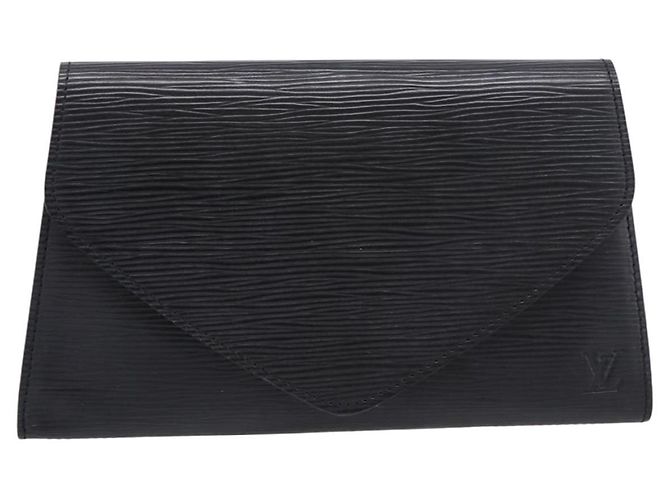 Borsa a pochette LOUIS VUITTON Epi Art Deco Nera M52632 LV Auth bs37127A Nero - vista 13