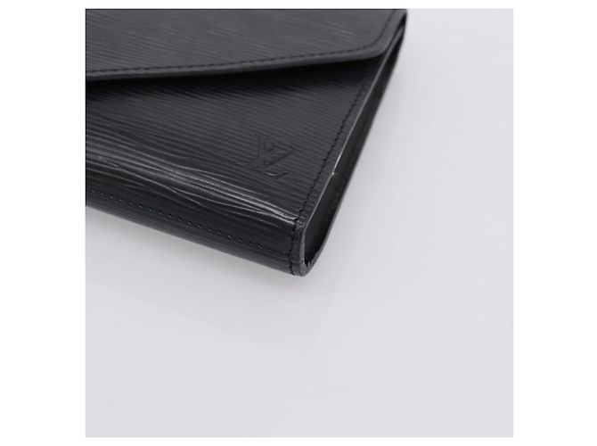 Borsa a pochette LOUIS VUITTON Epi Art Deco Nera M52632 LV Auth bs37127A Nero - vista 7