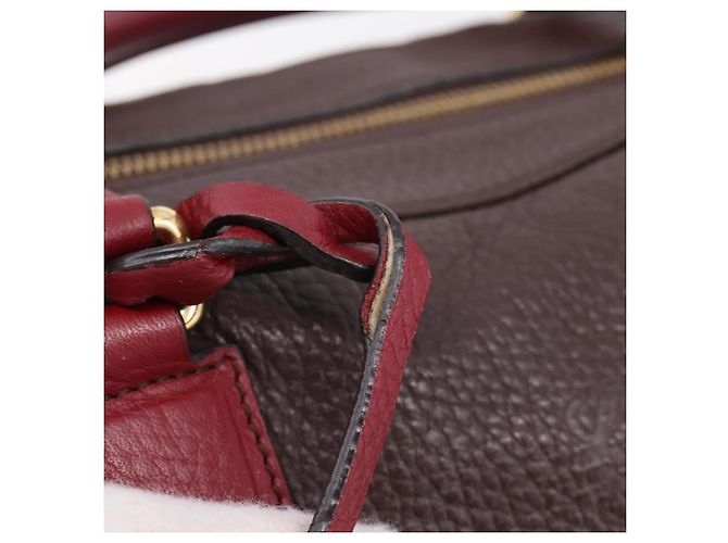 Bolsa de mão LOEWE em couro 2way Bordeaux tom dourado Auth bs37128A - vista 10