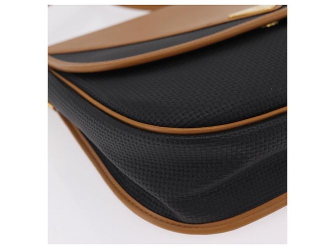 Autre Marque Borsa a tracolla SAINT LAURENT PVC Canvas Black Gold Auth ep16000A Nero D'oro - vista 12