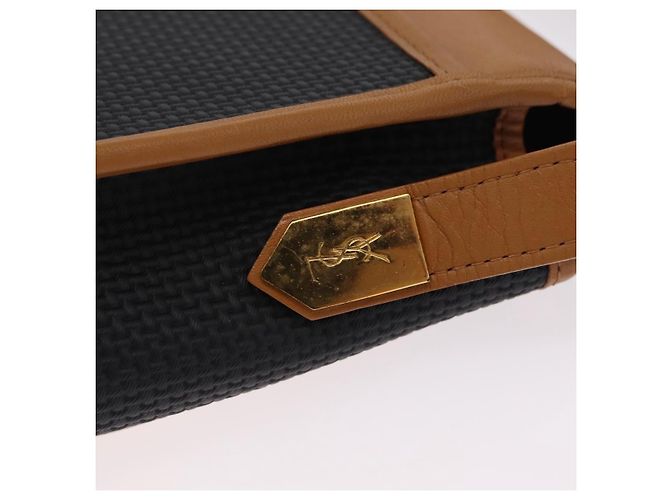 Autre Marque Borsa a tracolla SAINT LAURENT PVC Canvas Black Gold Auth ep16000A Nero D'oro - vista 16