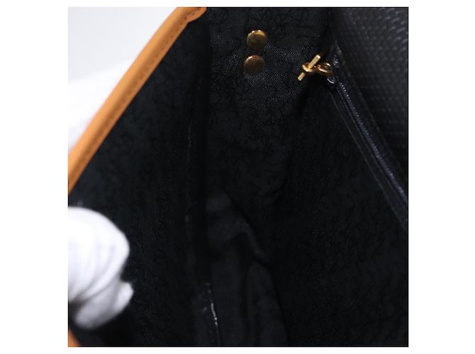 Autre Marque Borsa a tracolla SAINT LAURENT PVC Canvas Black Gold Auth ep16000A Nero D'oro - vista 24