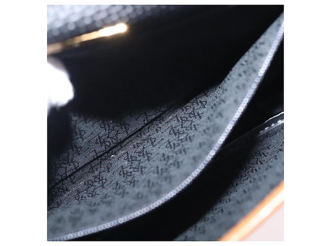 Autre Marque Borsa a tracolla SAINT LAURENT PVC Canvas Black Gold Auth ep16000A Nero D'oro - vista 26