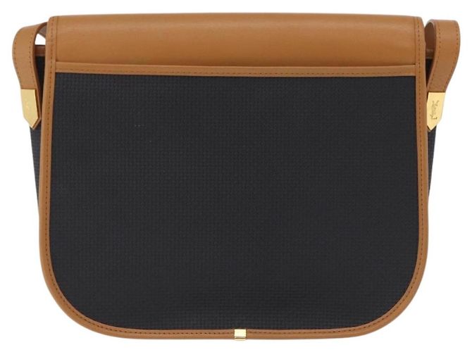 Autre Marque Borsa a tracolla SAINT LAURENT PVC Canvas Black Gold Auth ep16000A Nero D'oro - vista 3