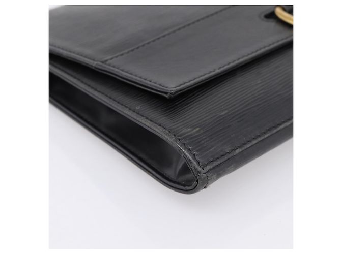 Borsa a Pochette LOUIS VUITTON Epi Jena Black M52722 LV Auth bs37134 Nero - vista 14