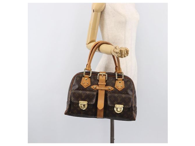 Borsa a mano LOUIS VUITTON Monogram Manhattan GM M40025 LV Auth ep16246 Monogramma - vista 31