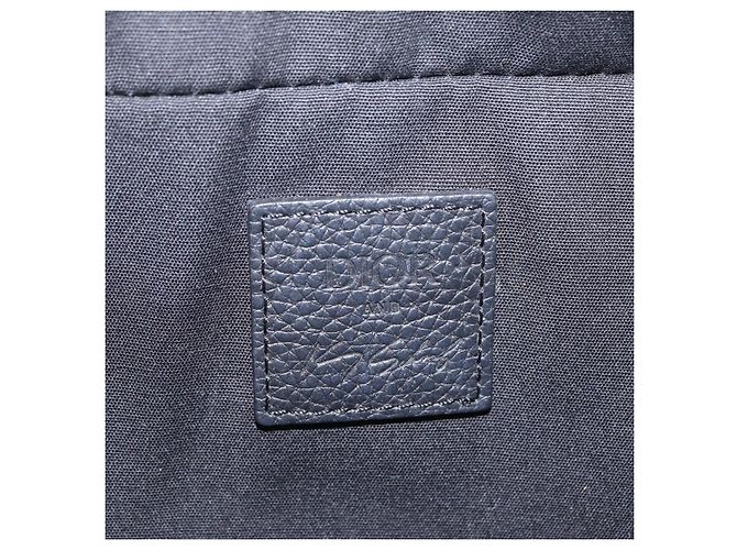 Borsa Safari Christian Dior Trotter Canvas Jacquard Navy Silver Auth 203107SAM Argento Blu navy - vista 23