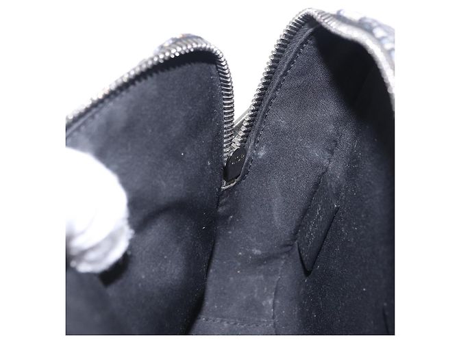 Borsa Safari Christian Dior Trotter Canvas Jacquard Navy Silver Auth 203107SAM Argento Blu navy - vista 26