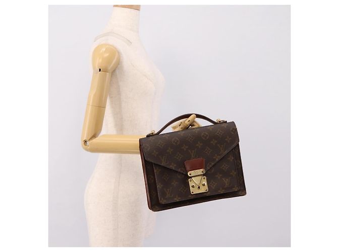 Bolso de mano LOUIS VUITTON Monogram Monceau 26 M51187 LV Auth bs37130 Monograma - vista 28