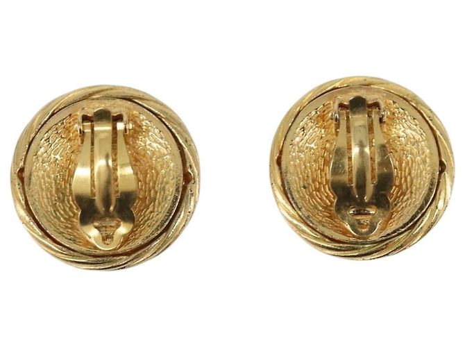 CHANEL Ohrringe Metall Goldfarben CC Auth bs37165V - Ansicht 3