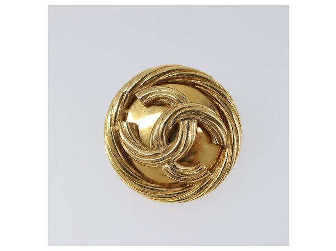 CHANEL Ohrringe Metall Goldfarben CC Auth bs37165V - Ansicht 4