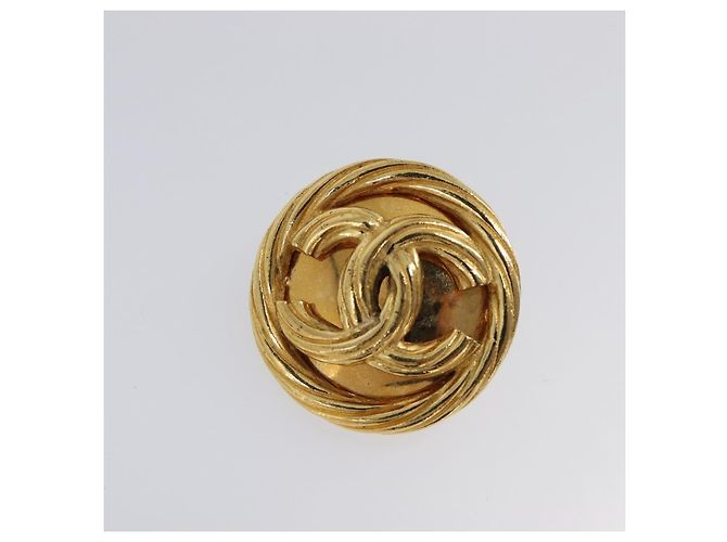 CHANEL Ohrringe Metall Goldfarben CC Auth bs37165V - Ansicht 9