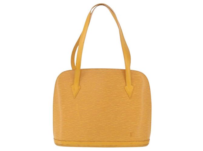 Bolso de hombro LOUIS VUITTON Epi Lussac Amarillo M52289 LV Auth ka6366 - vista 13