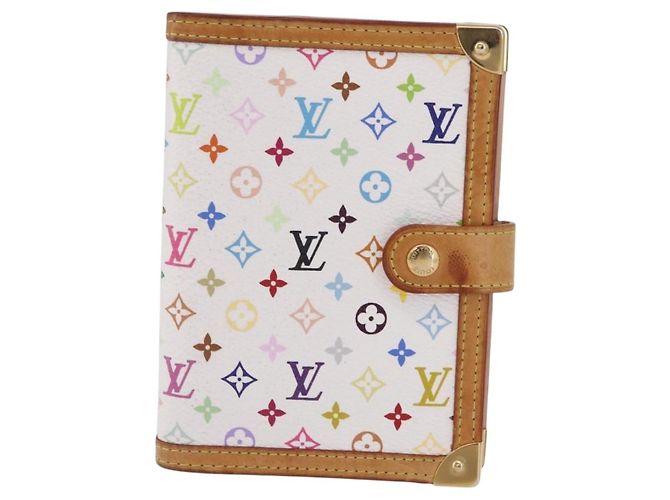 LOUIS VUITTON Copertina Agenda PM Multicolor R21074 LV Auth ar14291A Bianco - vista 13