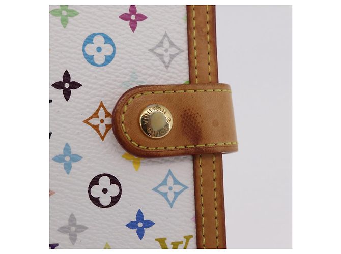 LOUIS VUITTON Copertina Agenda PM Multicolor R21074 LV Auth ar14291A Bianco - vista 18