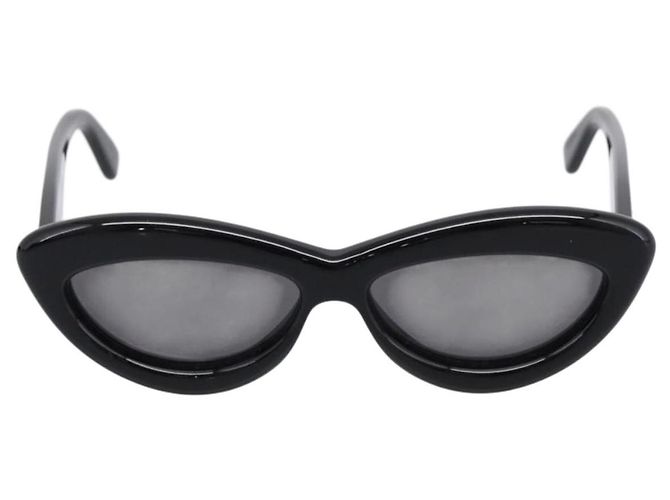 Lunettes de soleil LOEWE Plastic Black Gold Auth 206150V Noir Doré - vue 13
