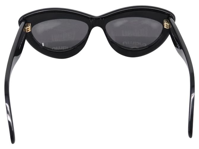 Lunettes de soleil LOEWE Plastic Black Gold Auth 206150V Noir Doré - vue 2