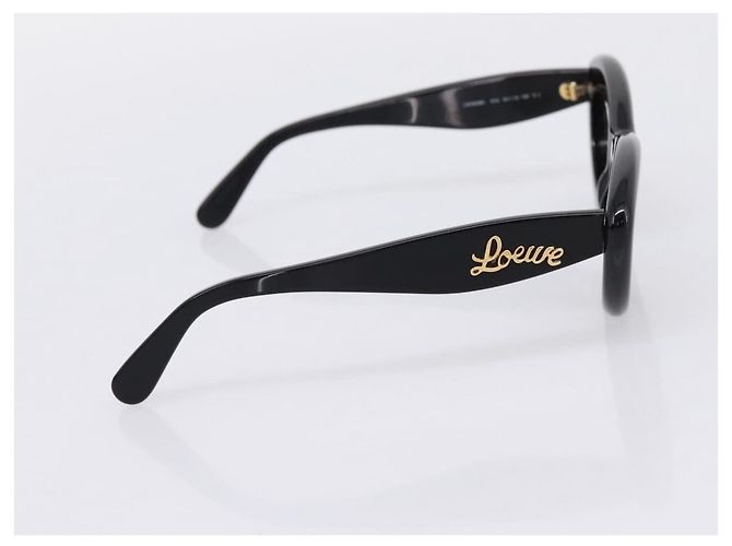 Lunettes de soleil LOEWE Plastic Black Gold Auth 206150V Noir Doré - vue 3