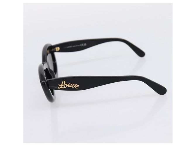 Lunettes de soleil LOEWE Plastic Black Gold Auth 206150V Noir Doré - vue 5