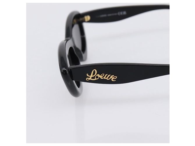 Lunettes de soleil LOEWE Plastic Black Gold Auth 206150V Noir Doré - vue 6