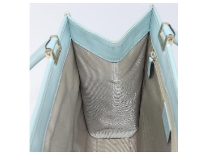 Borsa GUCCI Micro Guccissima Jackie PVC Pelle Azzurro 002 1065 Auth ep16106 D'oro Blu chiaro - vista 21