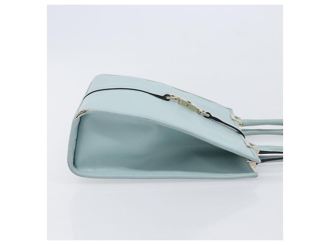 Borsa GUCCI Micro Guccissima Jackie PVC Pelle Azzurro 002 1065 Auth ep16106 D'oro Blu chiaro - vista 5