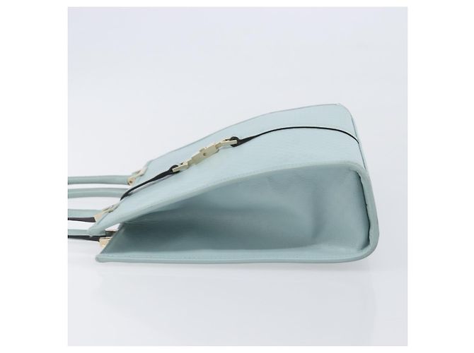 Borsa GUCCI Micro Guccissima Jackie PVC Pelle Azzurro 002 1065 Auth ep16106 D'oro Blu chiaro - vista 6