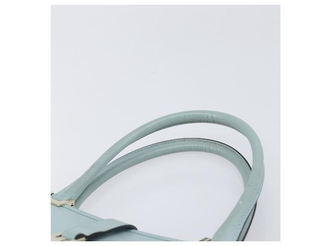 Borsa GUCCI Micro Guccissima Jackie PVC Pelle Azzurro 002 1065 Auth ep16106 D'oro Blu chiaro - vista 9