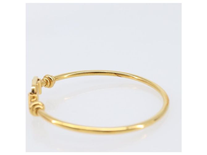 Bracciale Salvatore Ferragamo Vala Metallo Tono Oro Auth 206151V - vista 9