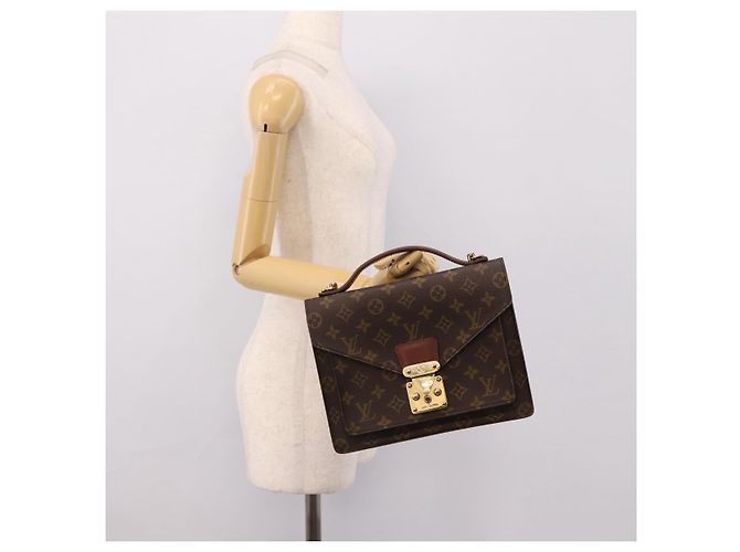 LOUIS VUITTON Monogram Monceau26 Handtasche M51187 LV Auth ep15920 Monogramm - vista 27