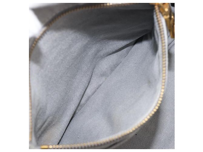 PRADA Canapa MM Handtasche Canvas Hellblau Goldfarben Auth bs37121 - Ansicht 26