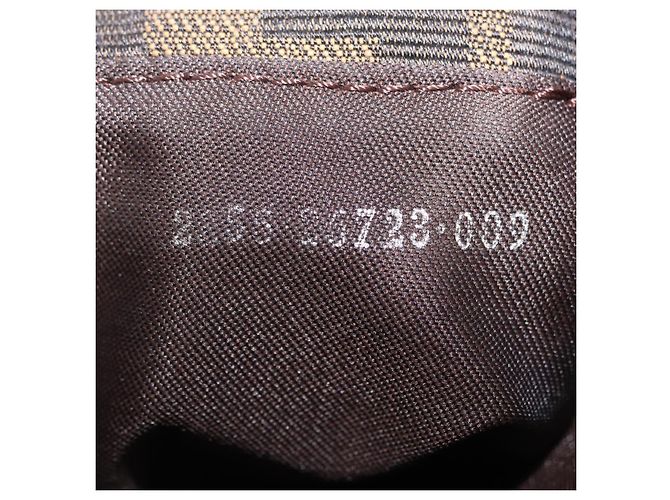Borsa a tracolla FENDI Zucca Canvas Marrone Argento Auth yk20957SAV - vista 12