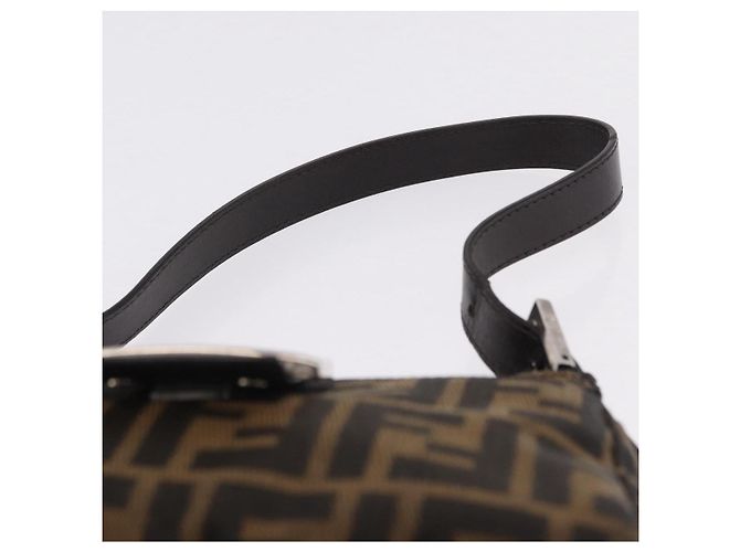 Borsa a tracolla FENDI Zucca Canvas Marrone Argento Auth yk20957SAV - vista 14