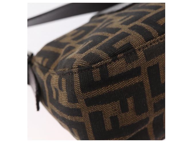 Borsa a tracolla FENDI Zucca Canvas Marrone Argento Auth yk20957SAV - vista 17