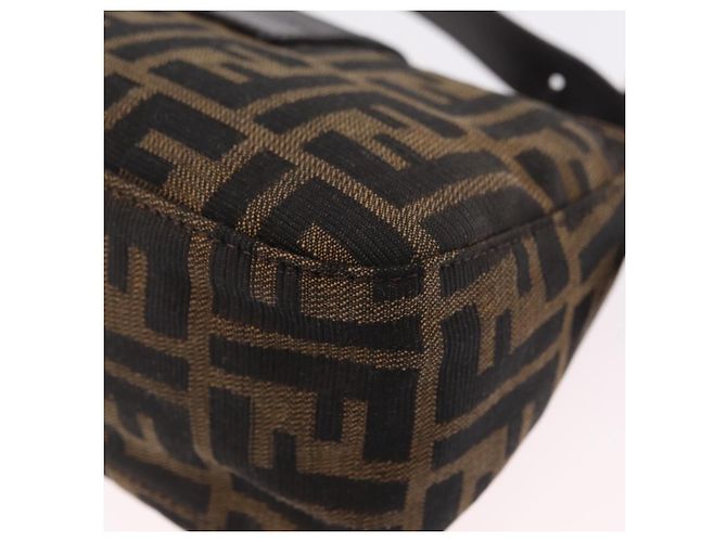 Borsa a tracolla FENDI Zucca Canvas Marrone Argento Auth yk20957SAV - vista 18