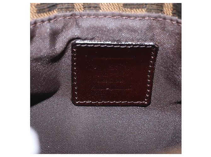 Borsa a tracolla FENDI Zucca Canvas Marrone Argento Auth yk20957SAV - vista 23