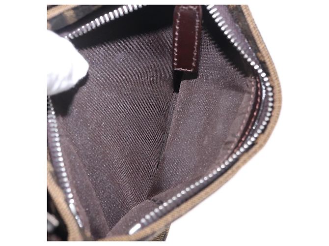 Borsa a tracolla FENDI Zucca Canvas Marrone Argento Auth yk20957SAV - vista 27