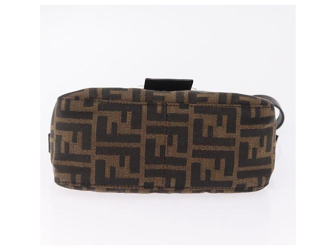 Borsa a tracolla FENDI Zucca Canvas Marrone Argento Auth yk20957SAV - vista 5