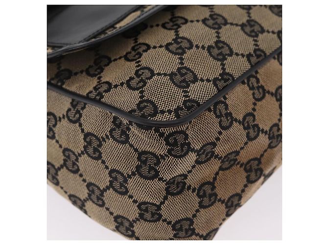 Borsa a tracolla GUCCI GG Canvas Beige Gold 019 0375 Auth ka6364 D'oro - vista 12