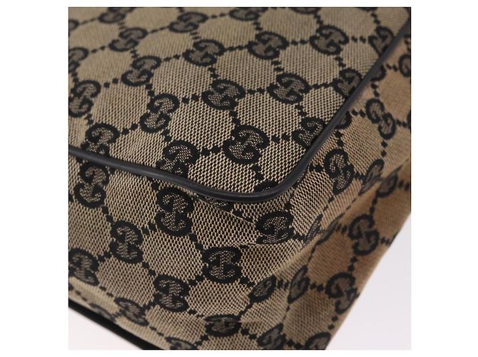 Borsa a tracolla GUCCI GG Canvas Beige Gold 019 0375 Auth ka6364 D'oro - vista 14