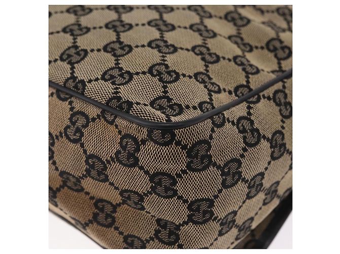 Borsa a tracolla GUCCI GG Canvas Beige Gold 019 0375 Auth ka6364 D'oro - vista 15