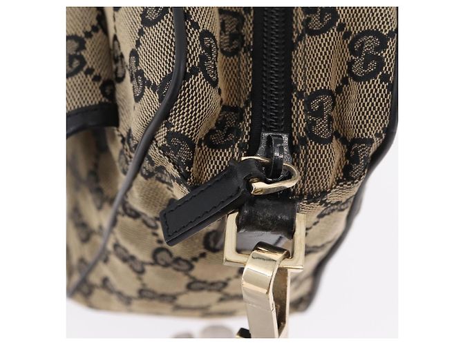 Borsa a tracolla GUCCI GG Canvas Beige Gold 019 0375 Auth ka6364 D'oro - vista 20