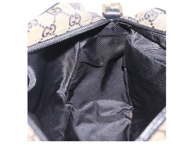 Borsa a tracolla GUCCI GG Canvas Beige Gold 019 0375 Auth ka6364 D'oro - vista 25