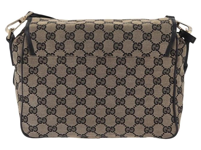 Borsa a tracolla GUCCI GG Canvas Beige Gold 019 0375 Auth ka6364 D'oro - vista 3